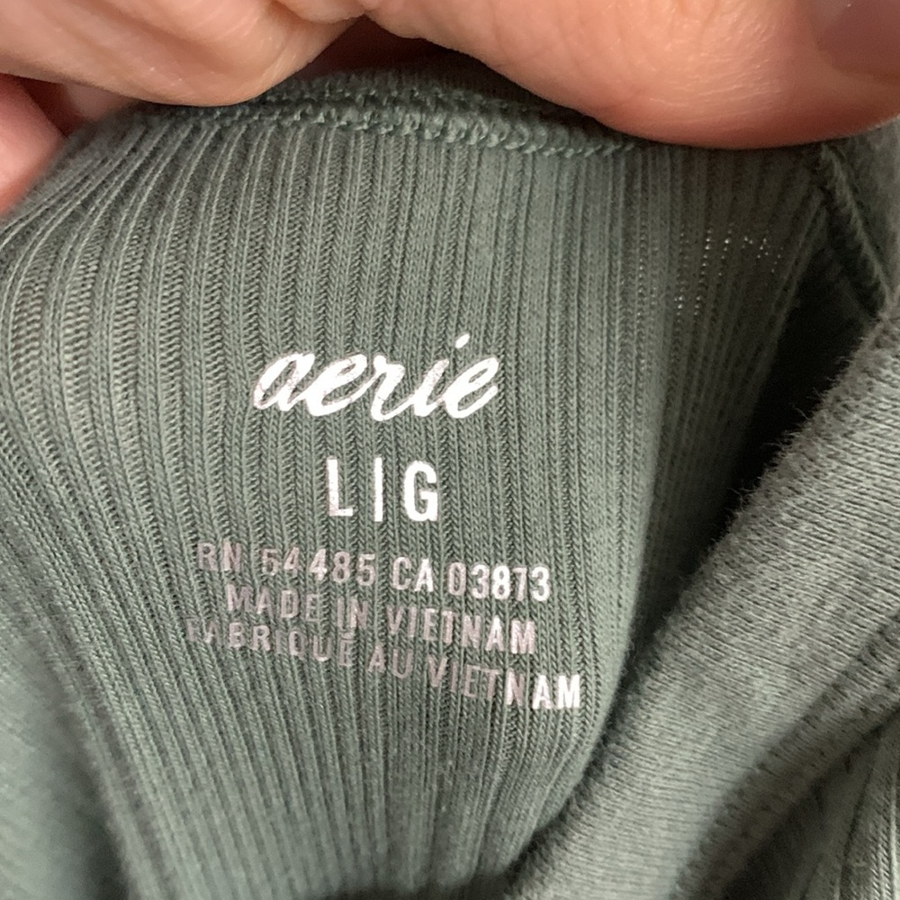 Aerie Ribbed One Shoulder Dress Size L - Picture 3 of 8